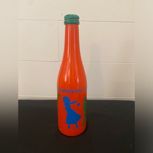 1980 NSDA CHICAGO COMMEMORATIVE SOFT DRINK CONVENTION PAINTED BOTTLE VINTAGE - Picture 5 of 8